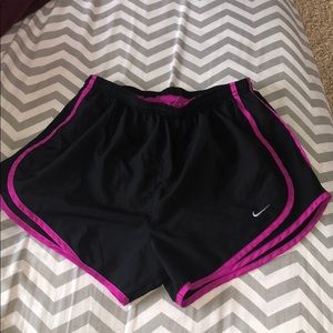 Nike runner shorts.